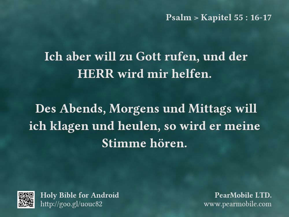 Psalm, Kapitel 55:16-17